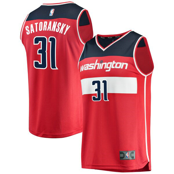Camiseta Tomas Satoransky 31 Washington Wizards Icon Edition Rojo Hombre